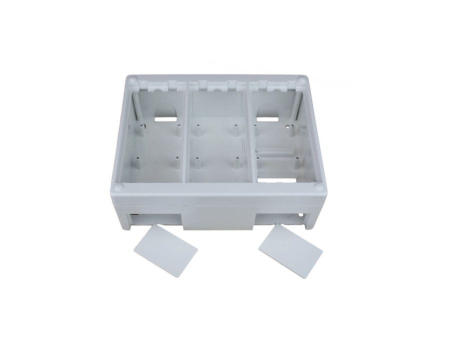 Caja De Superficie Para Instalaciones Eléctricas - Capacidad Para 3 Módulos, Fácil Instalación - Ideal Para Interruptores Y Enchufes En Pared